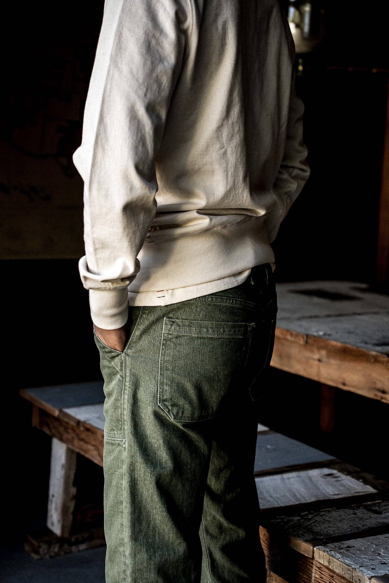 Scout Jean | Olive Denim Military Pant