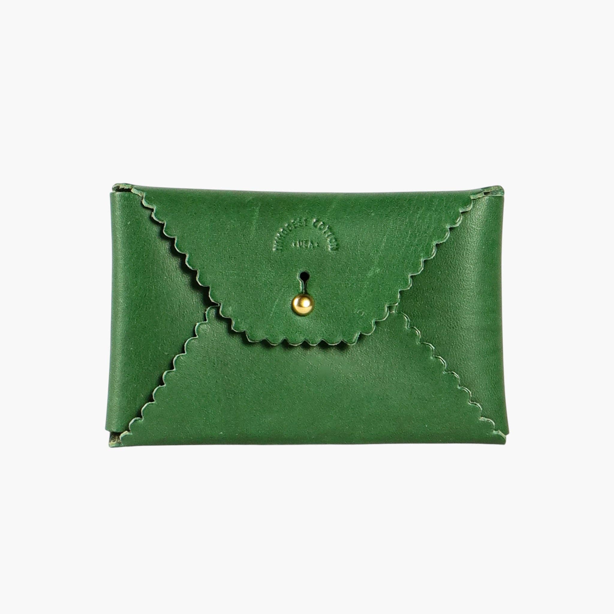 IMMODEST COTTON- Scallop Wallet | Pine + Robin's Egg