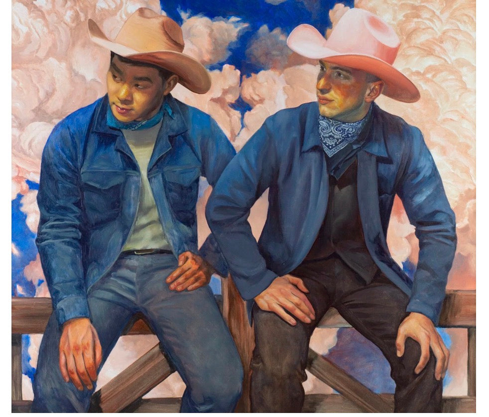 Kym Day Print “Cowpokes on a Fence”