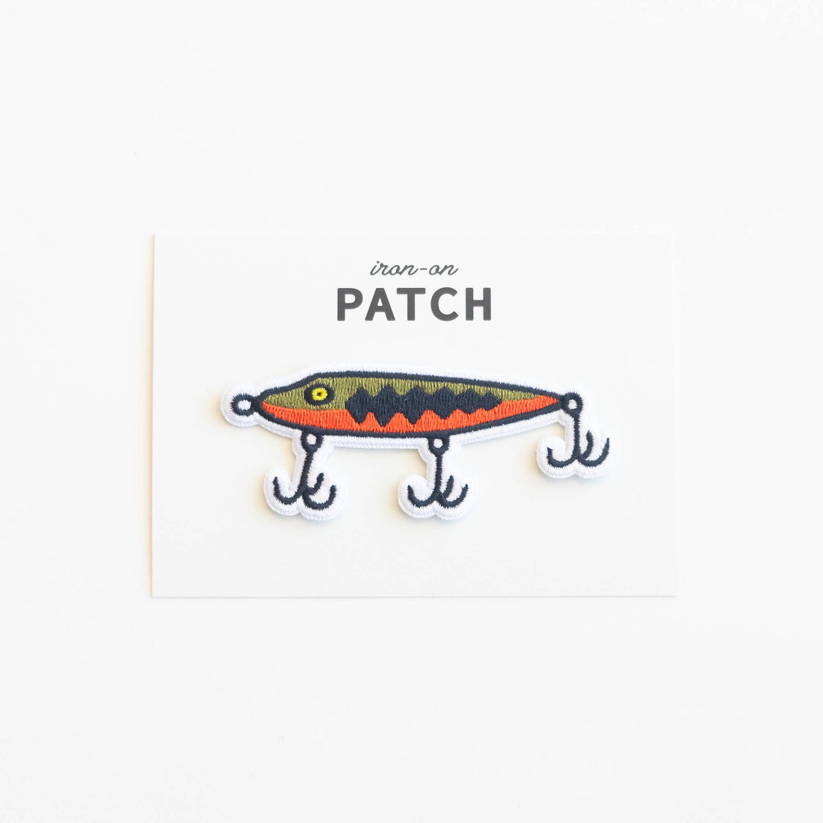 Fishing Lure Embroidered Iron on Patch