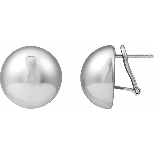 Button Earrings 18mm