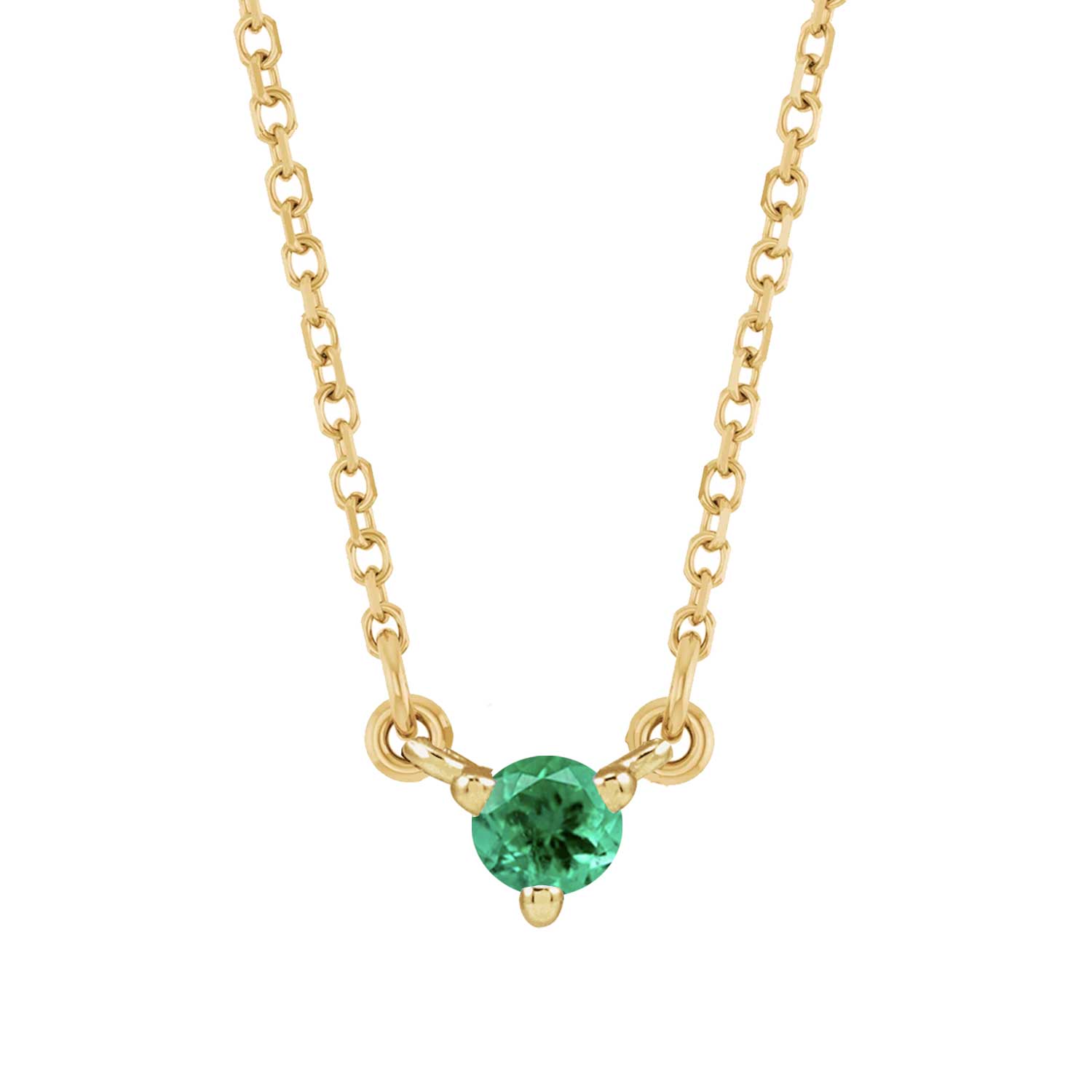 Mini Birthstone Solitaire Necklace