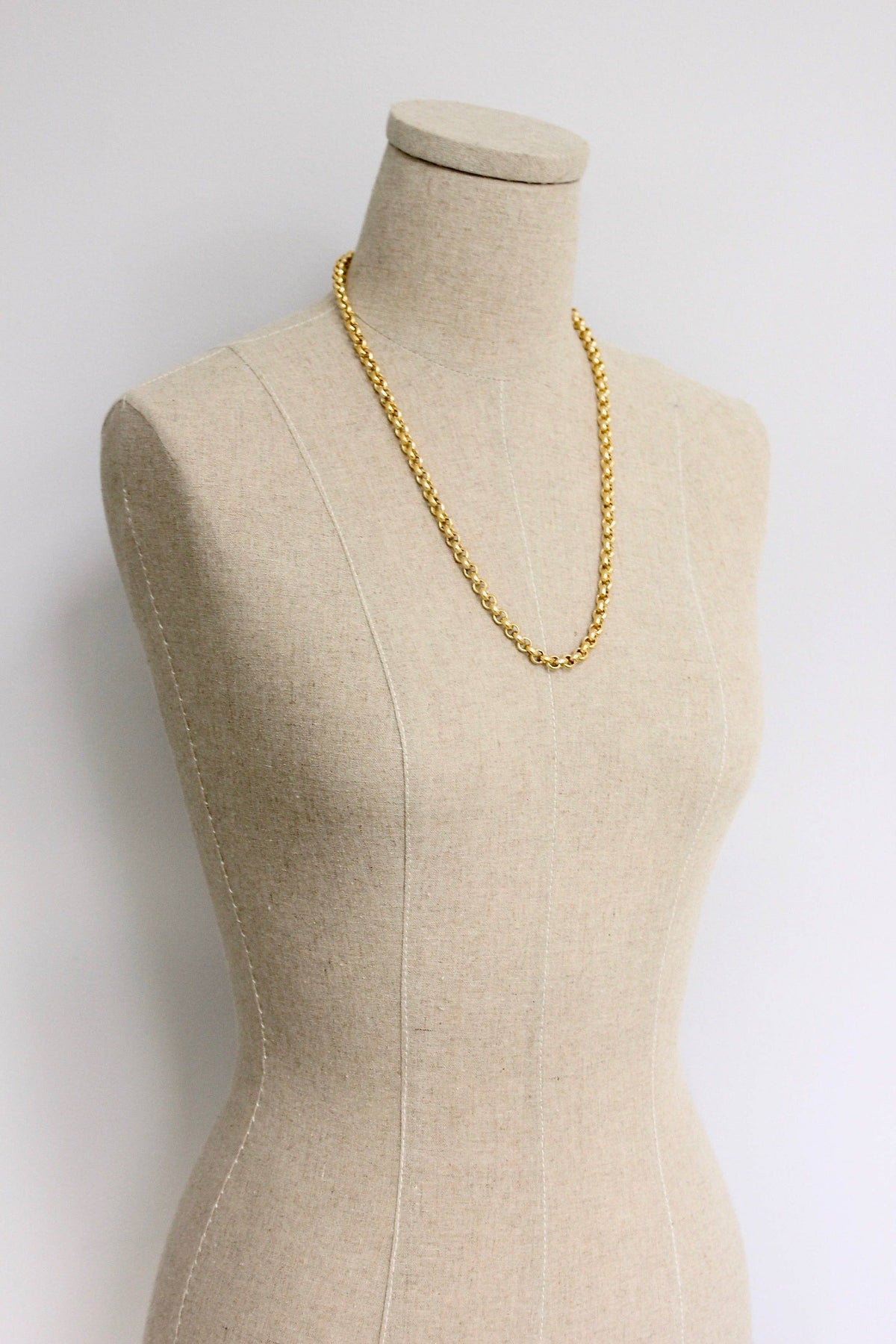 18k Matte Gold Necklace