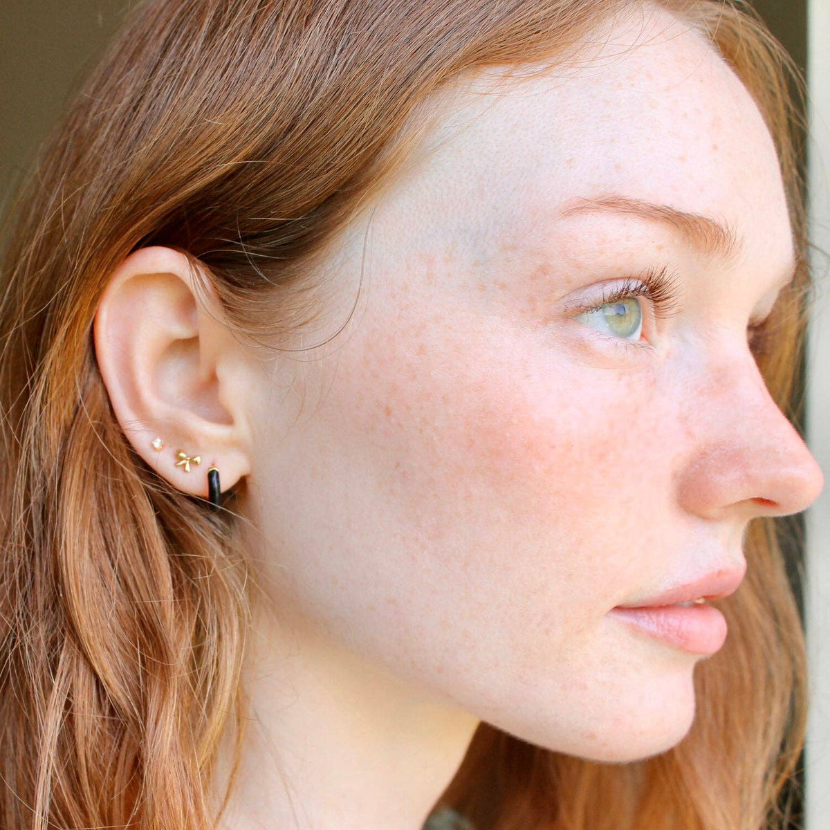Enamel Huggie Hoop Earrings 18K Gold Vermeil | Sterling Silver 12mm Hoops Multiple Colors Hinge Closure Nickel Free Hypoallergenic Ships from CA