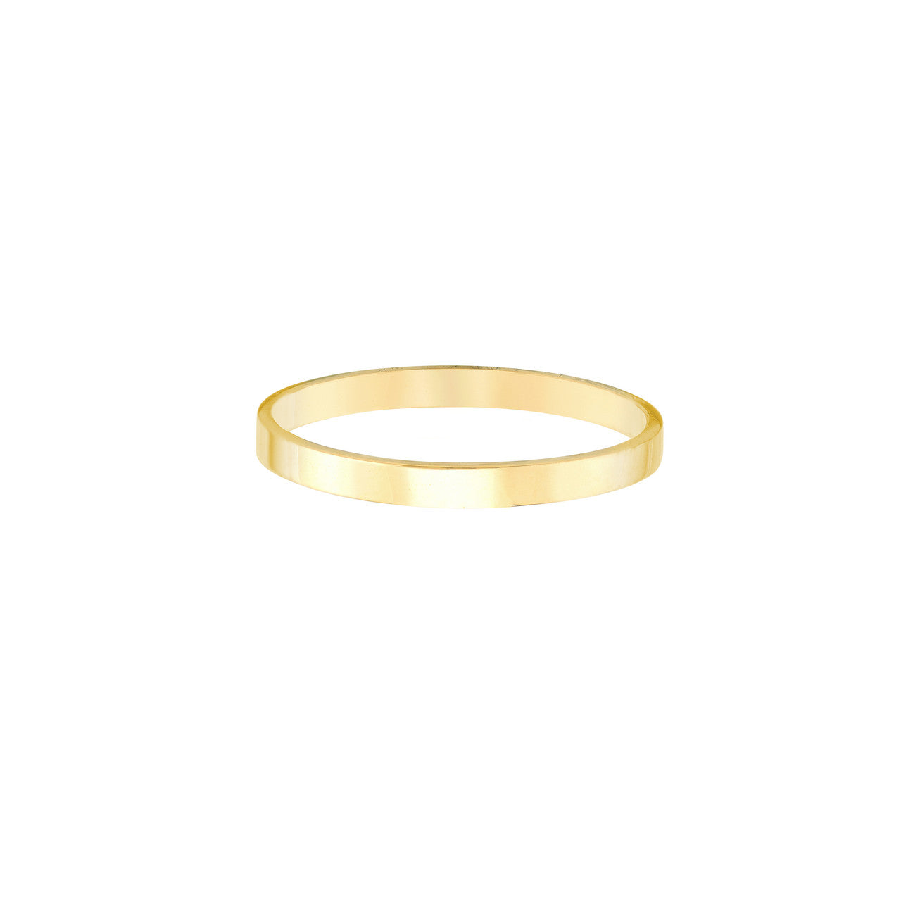 2mm 18K yellow Gold Stackable Band