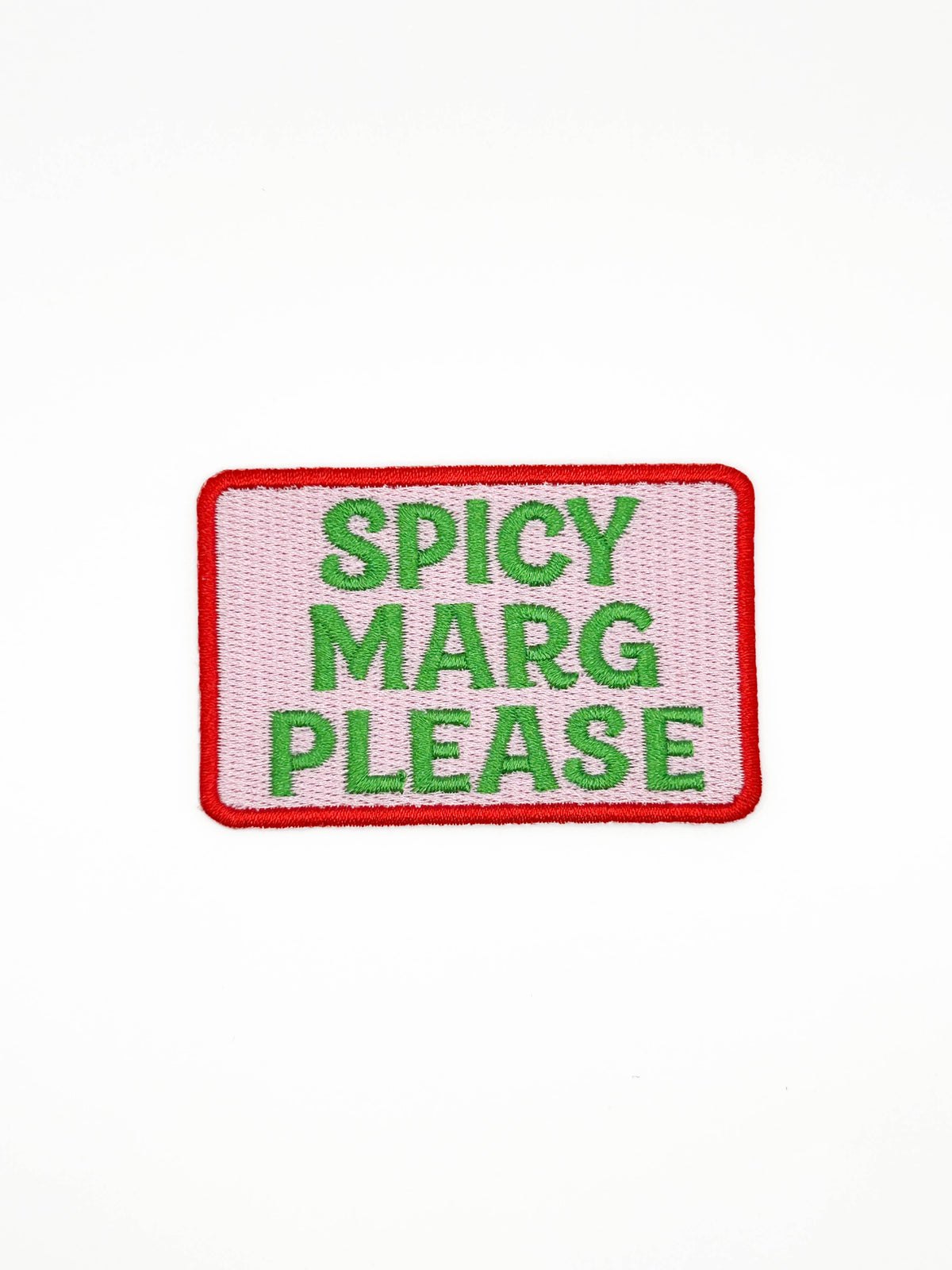 Spicy Marg Please Embroidered Patch – Margarita, Cocktail