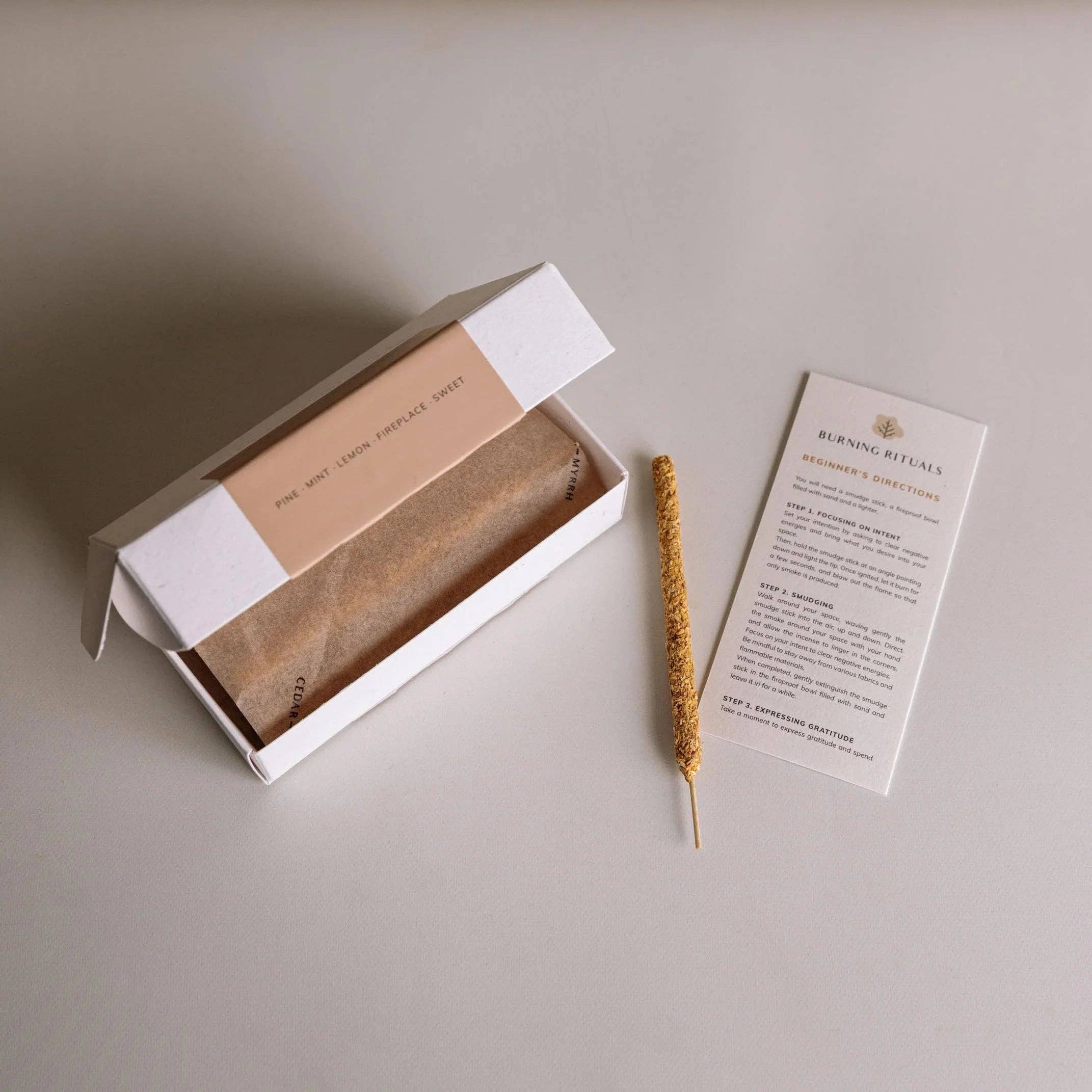 Cedar and Myrrh- Palo Santo Incense Sticks – 30 Mini Hand-Rolled Sticks from Peru (4.2")