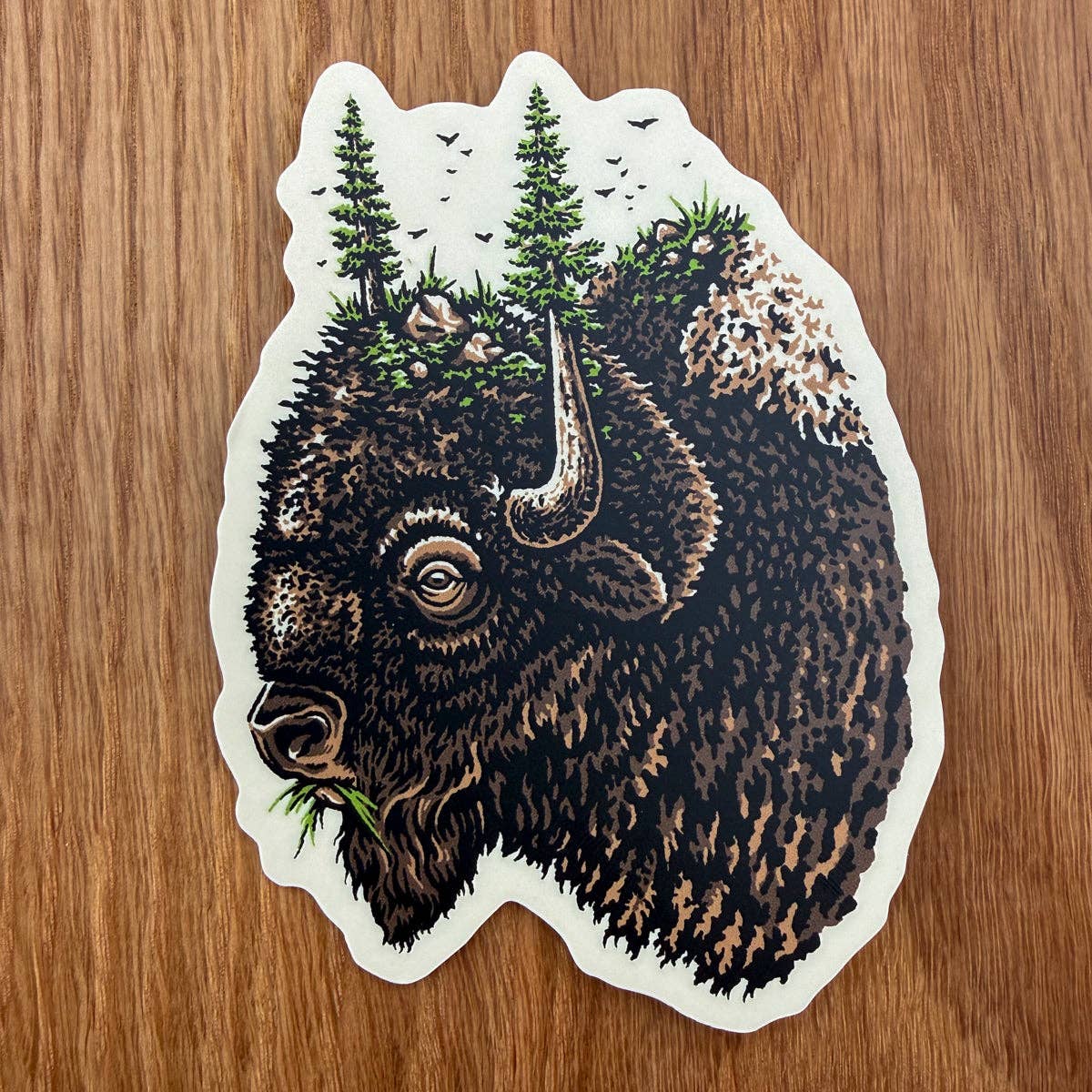 Tree Horn 4 Inch Matte Vinyl Sticker
