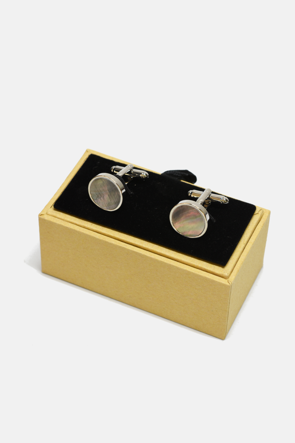 Black Pearl Cufflinks- Mens