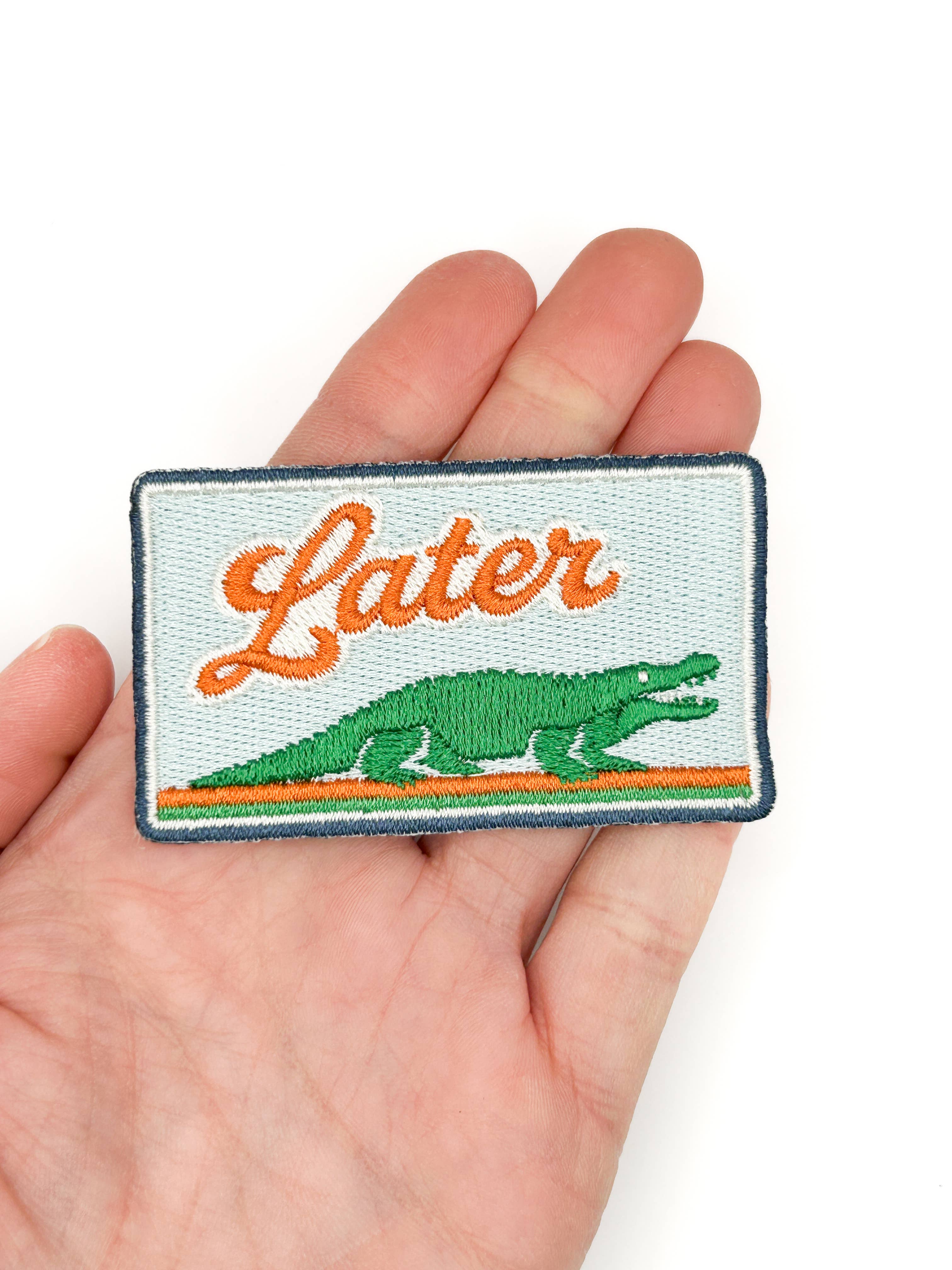 Later Gator Embroidered Patch – Alligator Patch, Southern