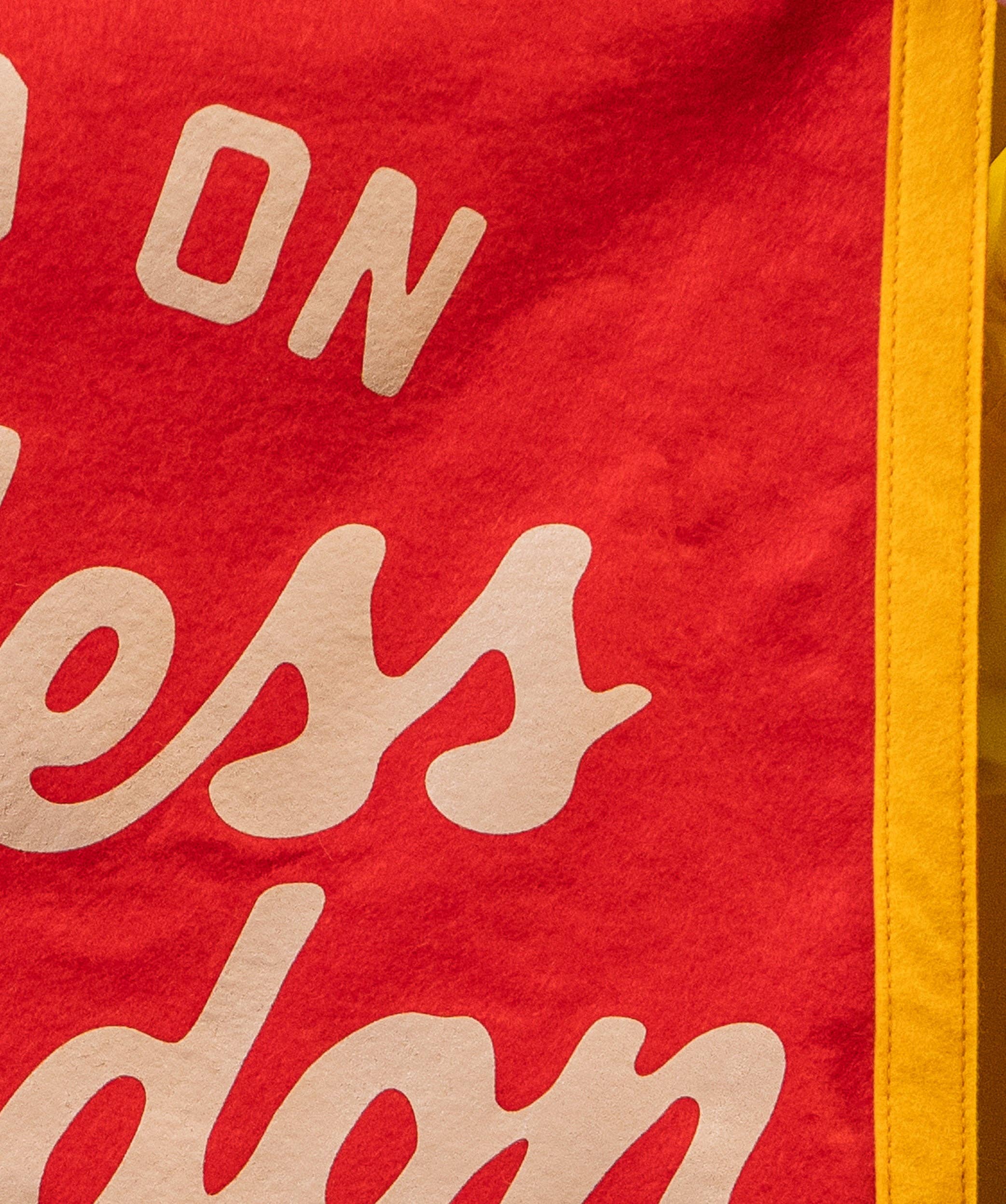 On And On Reckless Abandon Camp Flag • blink-182 x Oxford Pennant