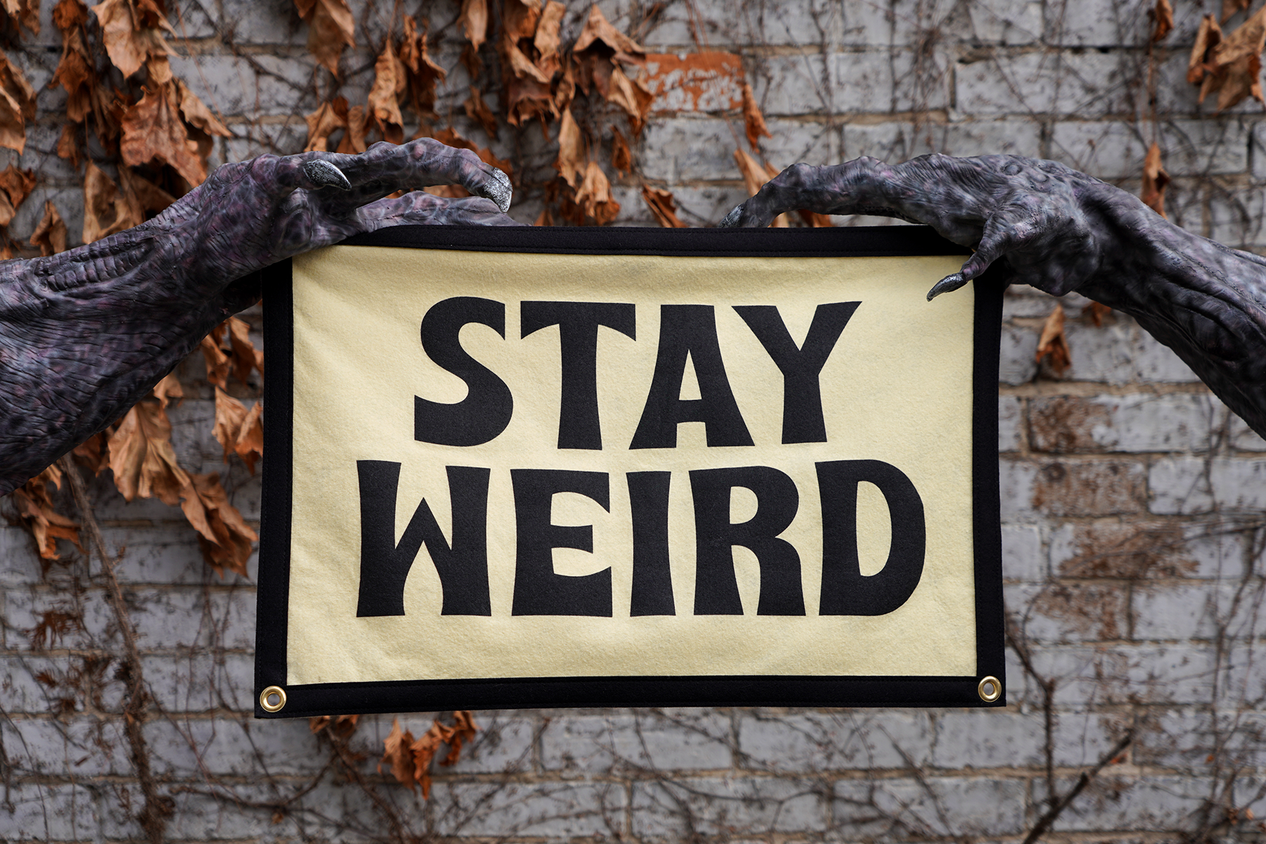 Stay Weird - Camp Flag