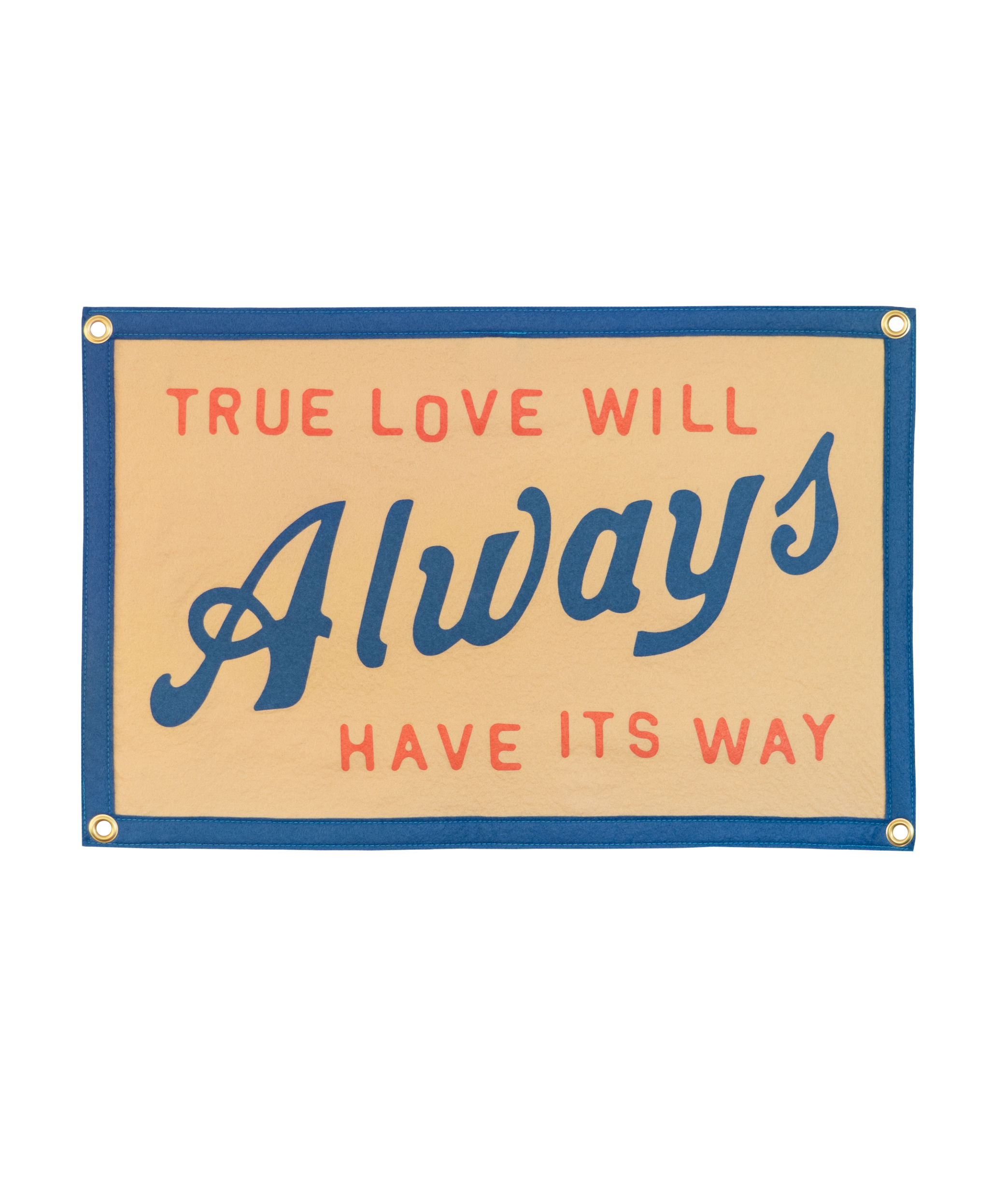 True Love Will Always Have Its Way Camp Flag • John Prine x Oxford Pennant
