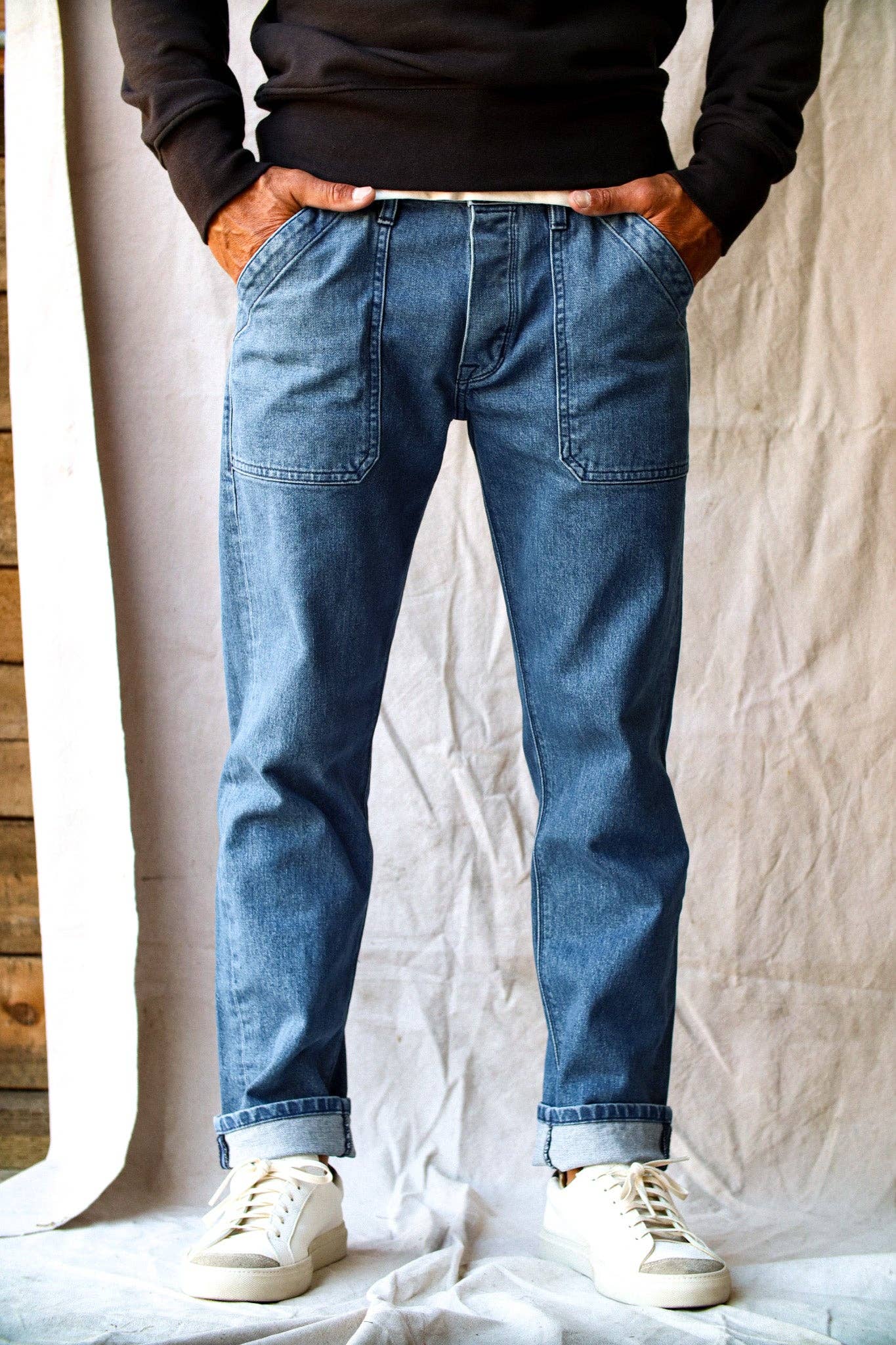 Scout Jean | Salt Wash Denim Military Pant