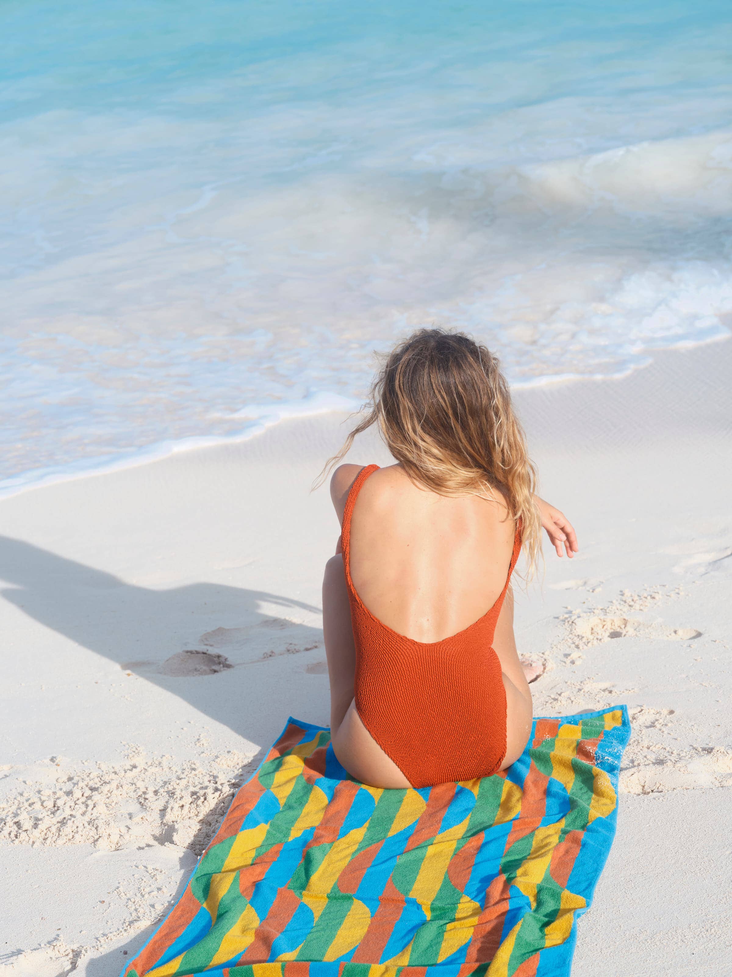 Mollusk- Ripple One Piece in Red