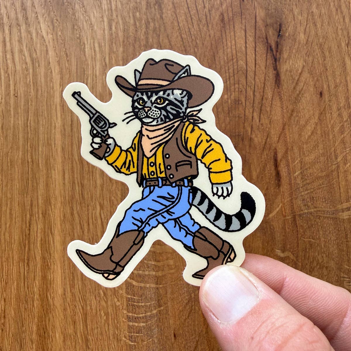 Gunslinger 3 Inch Matte Vinyl Sticker