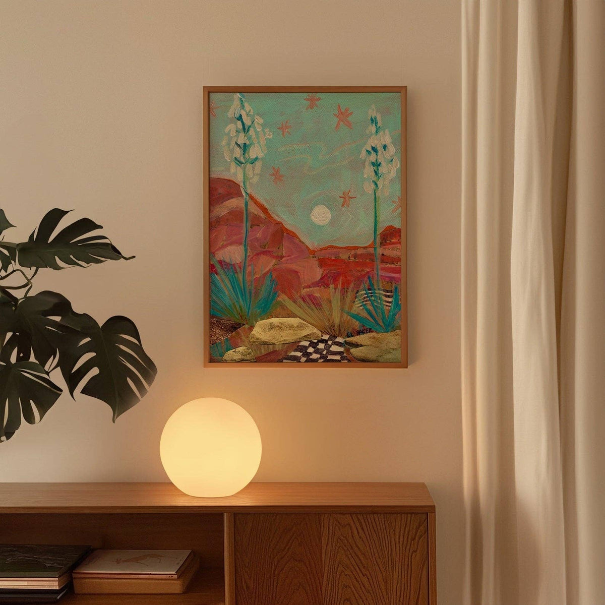 El Baker Art- Vintage Yucca Plant Print