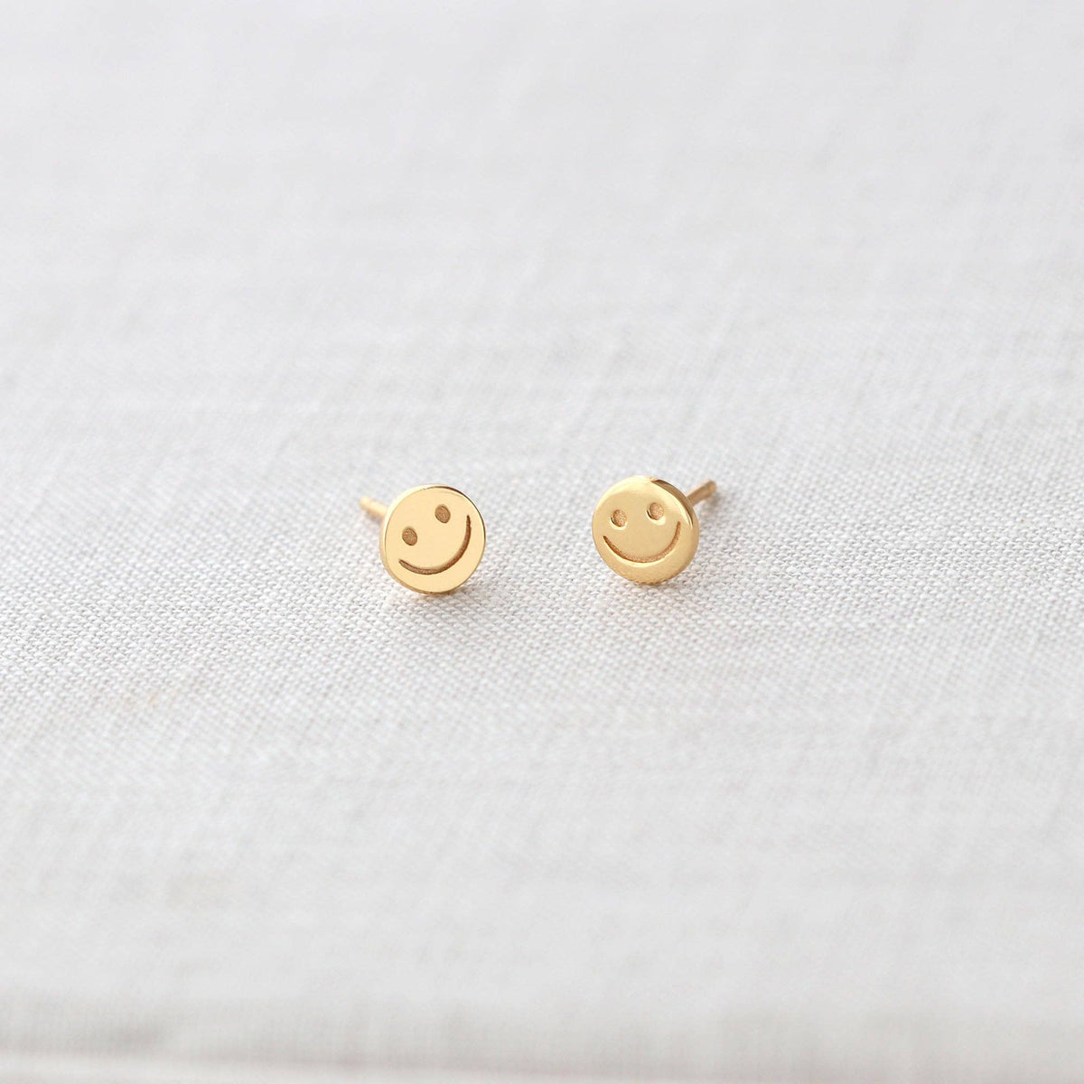 Happy Face Stud Earrings