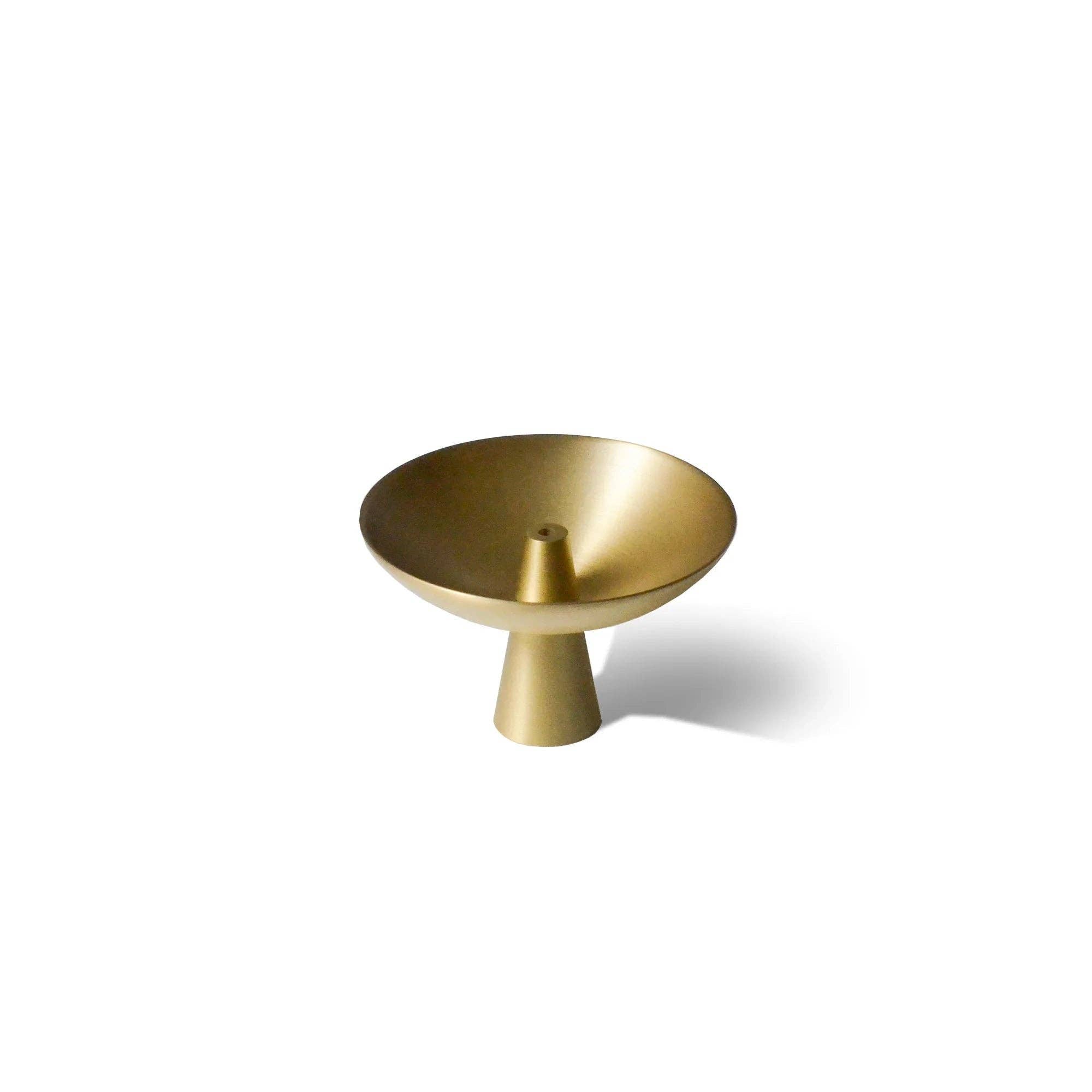 Cedar and Myrrh- Brass Incense Holder with Ash Catcher