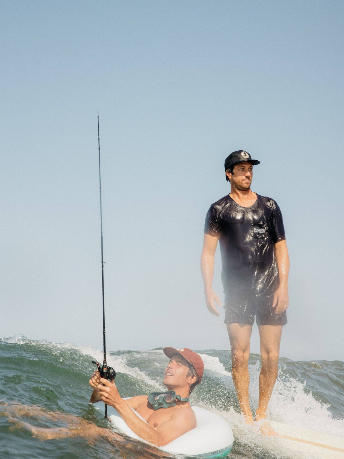 Mollusk- Scallop Trunks in Navy