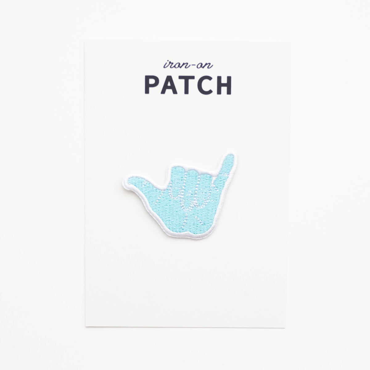 Hang Loose Hand Embroidered Iron on Patch - Shaka