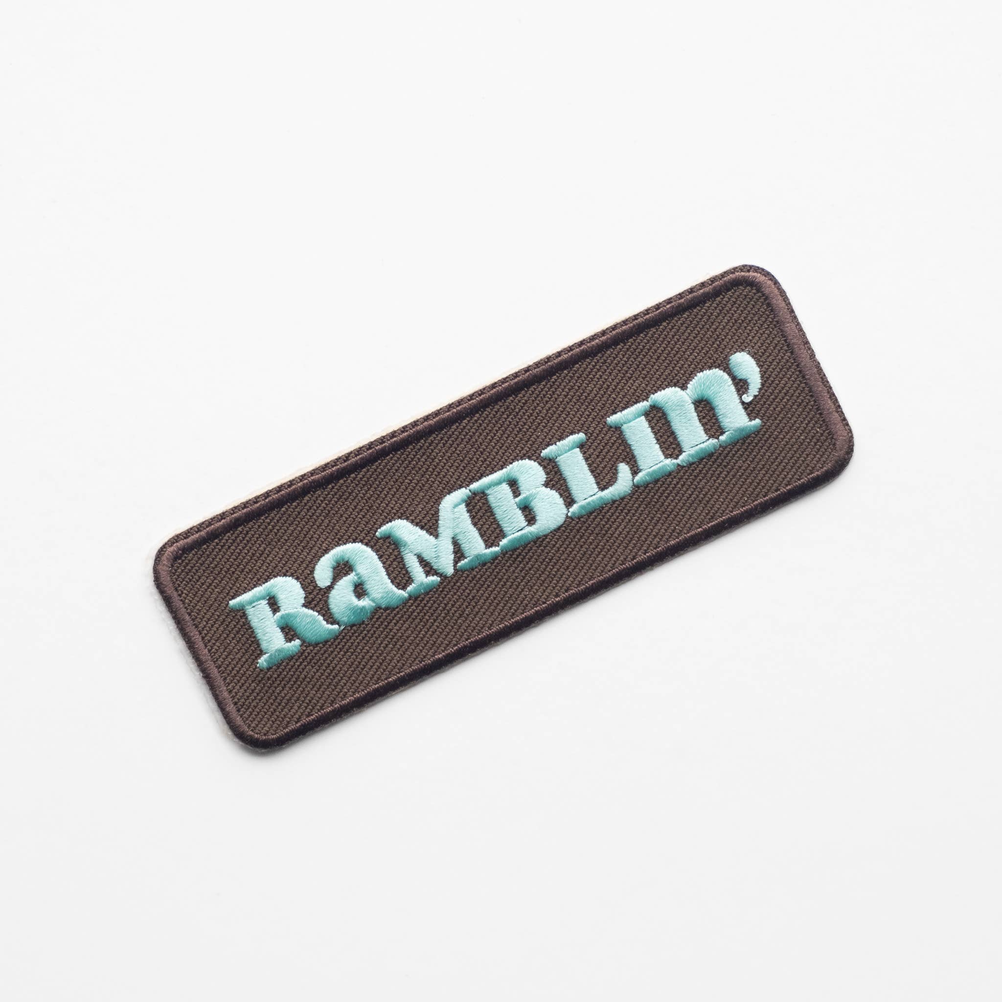 Ramblin' Embroidered Iron on Patch - Western