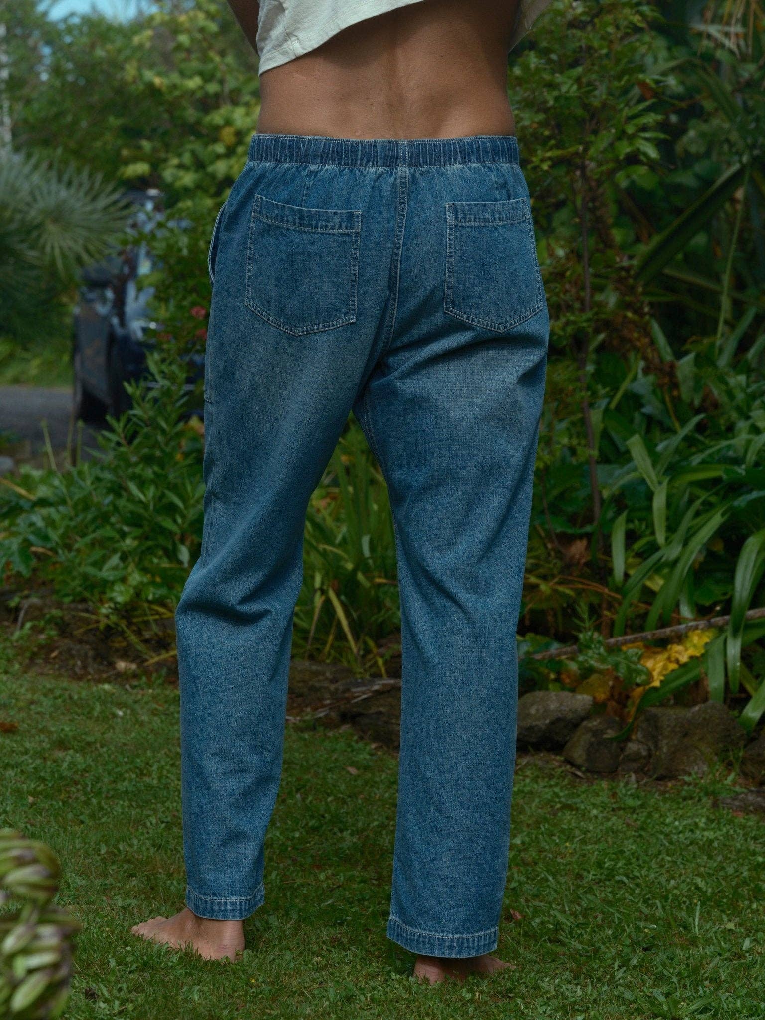 Mollusk- Drawstring Salvador Pants in Vintage Indigo