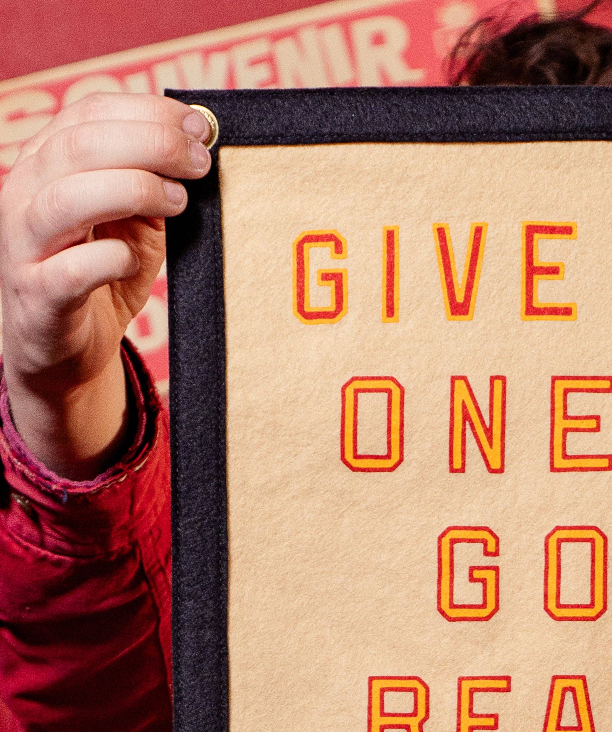 Give Me One Good Reason Why We Need To Be Like Them Camp Flag • Blink-182 x Oxford Pennant