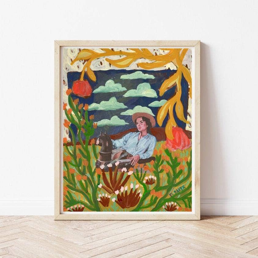 El Baker Art- Elizabeth Taylor Desert Print