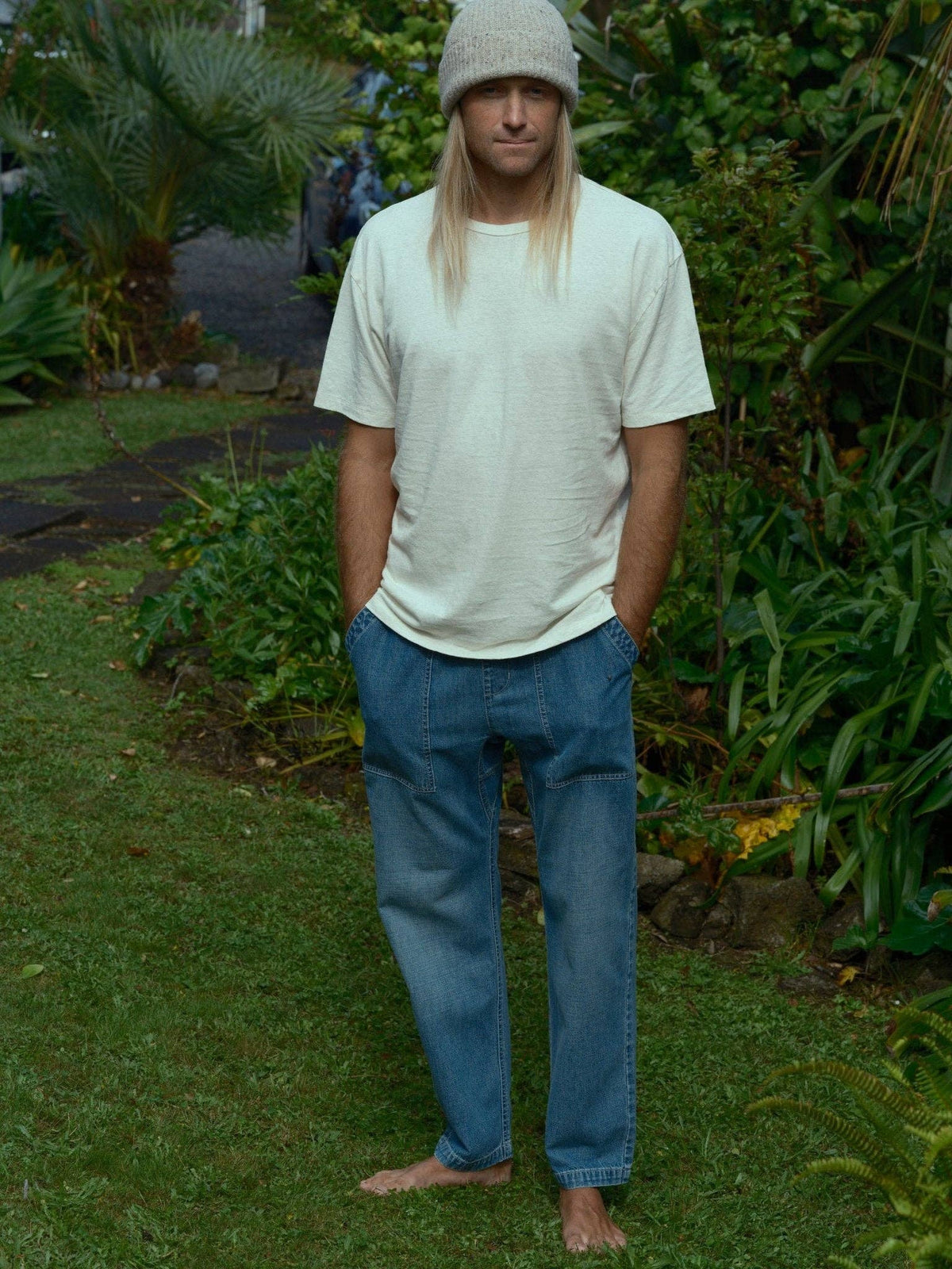 Mollusk- Drawstring Salvador Pants in Vintage Indigo