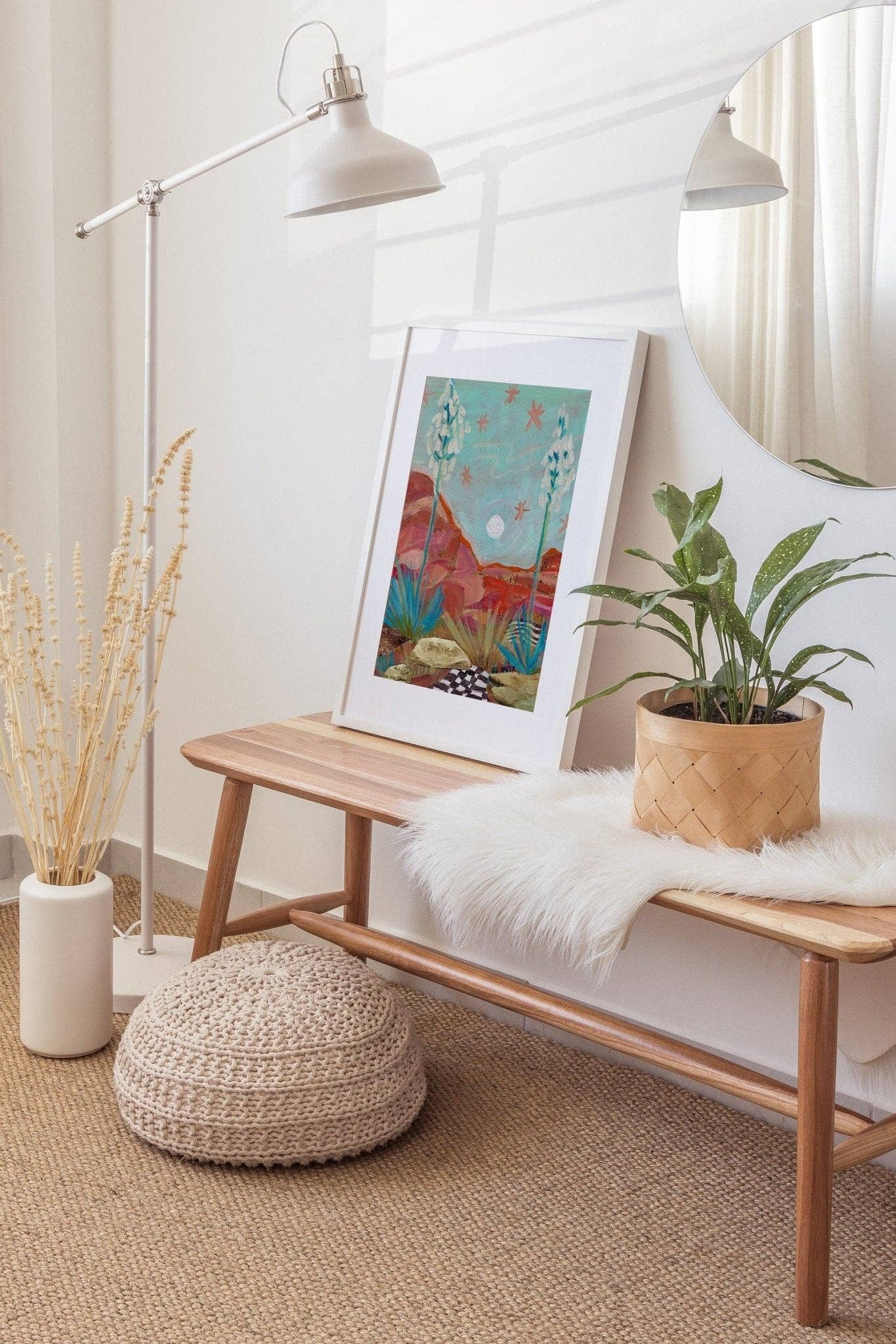 El Baker Art- Vintage Yucca Plant Print