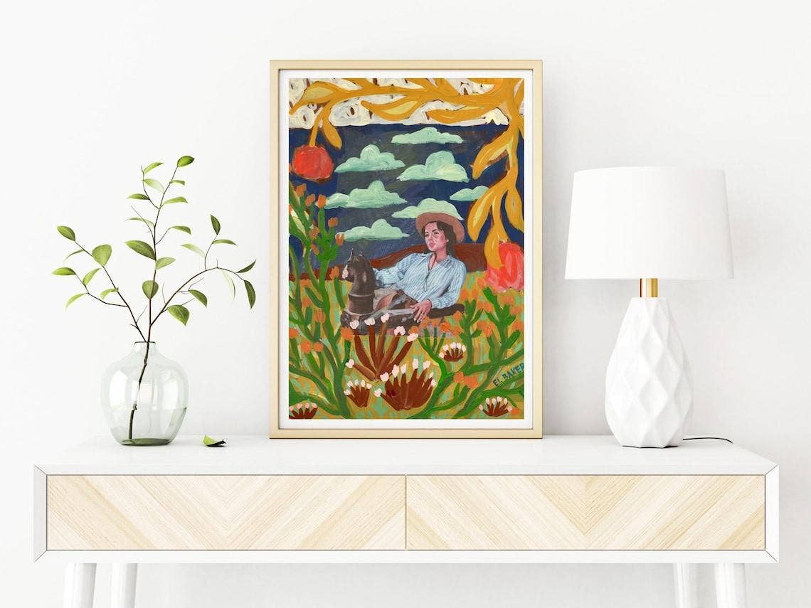 El Baker Art- Elizabeth Taylor Desert Print