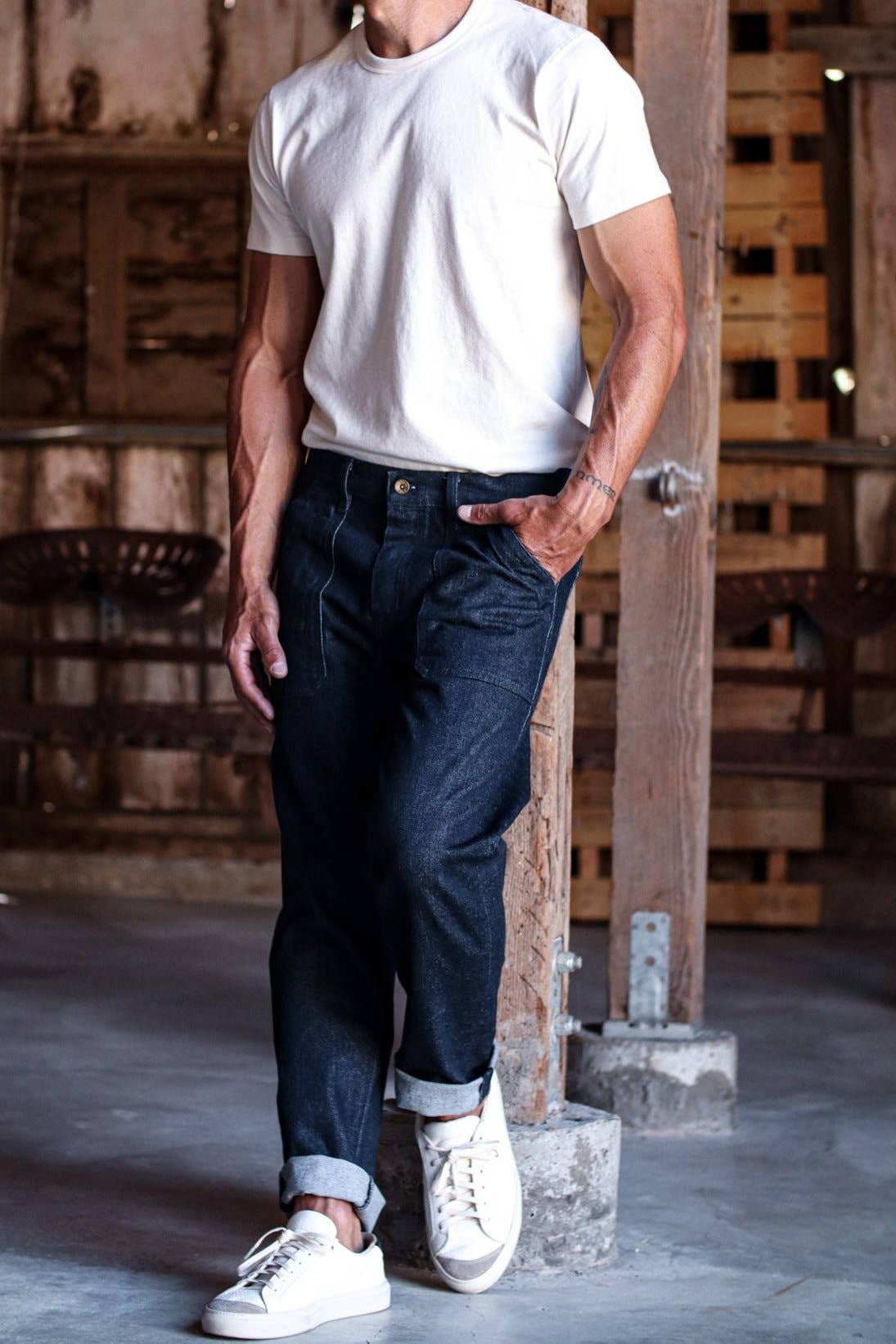 Scout Jean | Ocean Wash Denim Military Pant