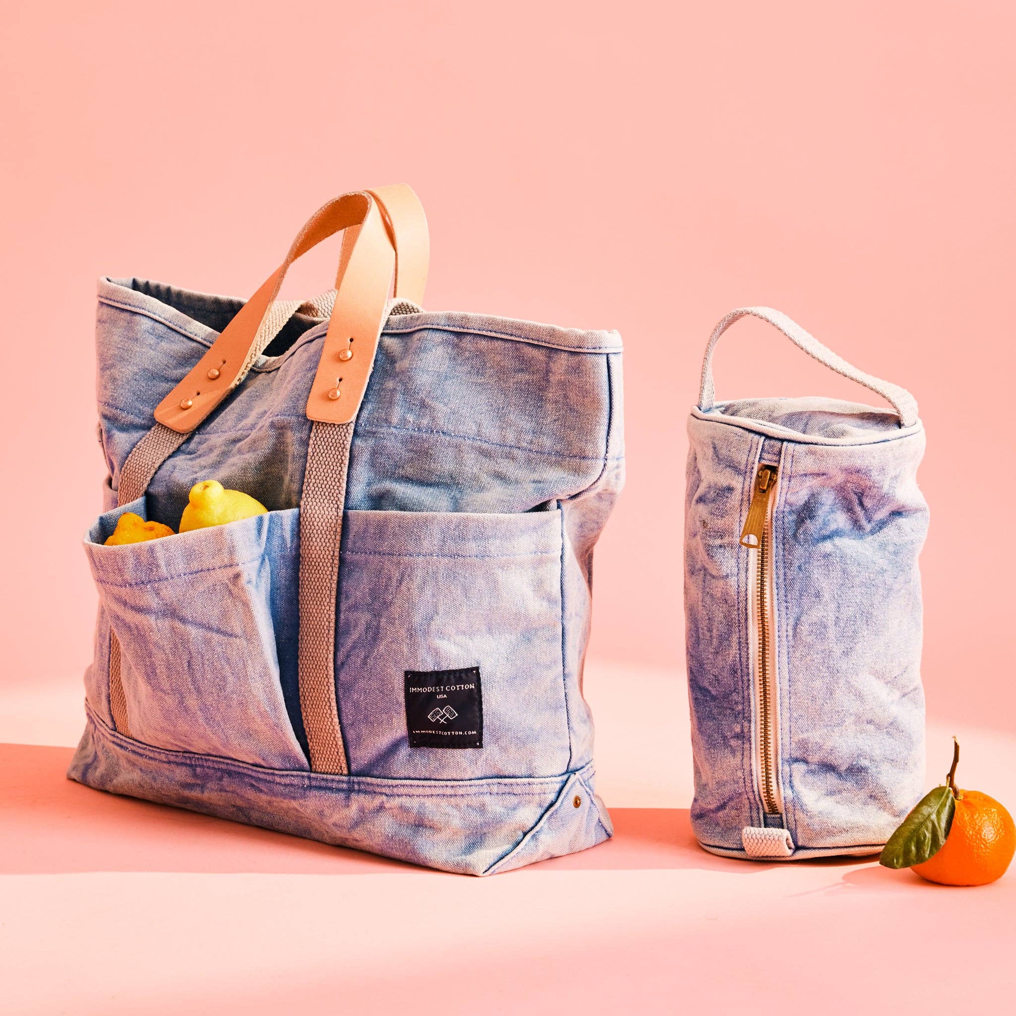 IMMODEST COTTON- Construction Tote | Acid Wash