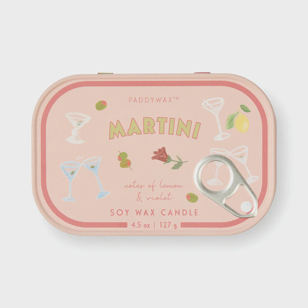Paddywax Martini Soy Wax Candle 4.5 oz (Bistro Collection)
