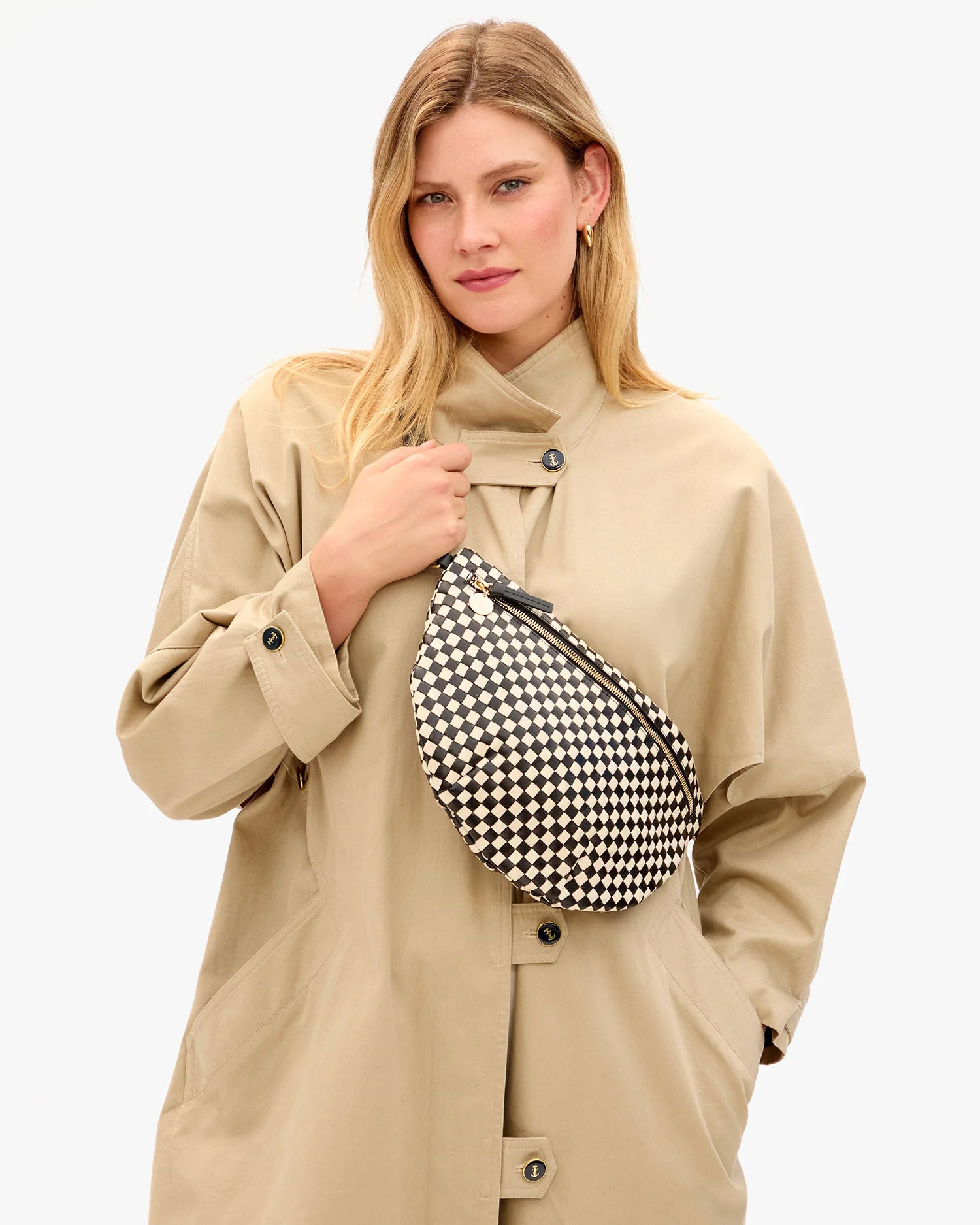 Clare V. - Grande Fanny Cream/Black