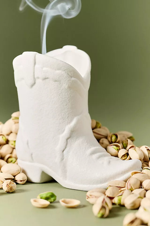 Paddywax Smoked Pistachio Boot Candle 6oz