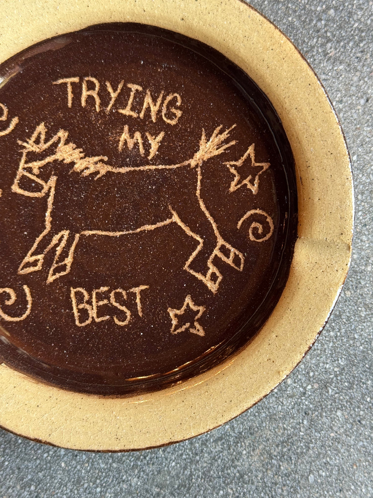Danny D's Mudshop- Trying My Best Ashtray/ Dish