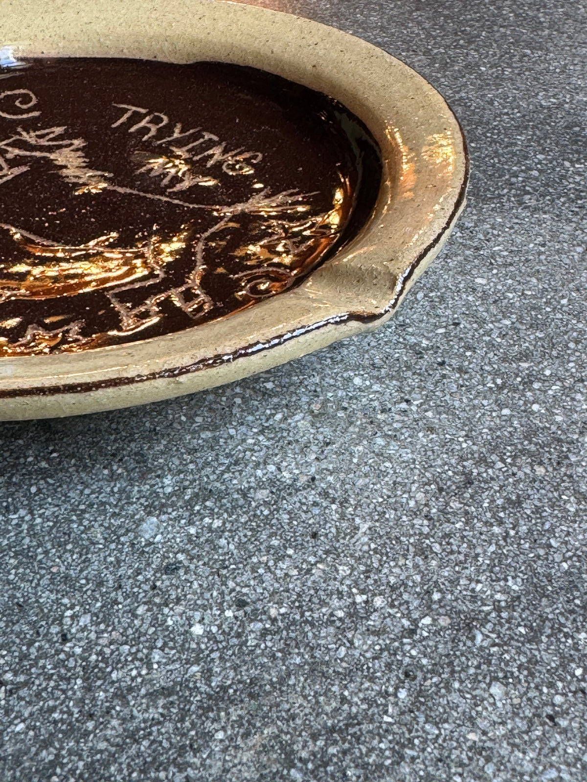Danny D's Mudshop- Trying My Best Ashtray/ Dish