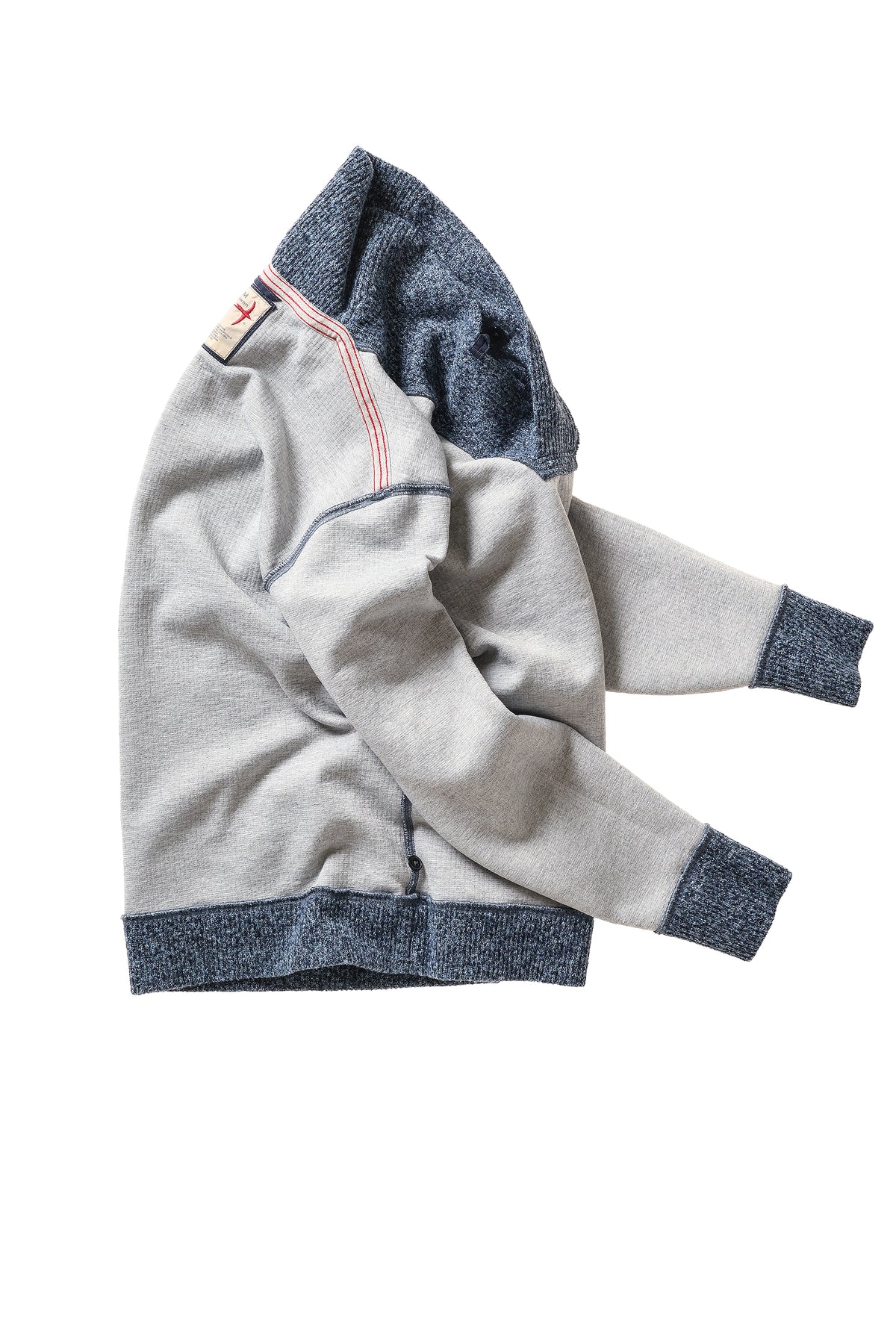 Relwen Ridge Twist Shawl in Dark Blue Marl — alternate view