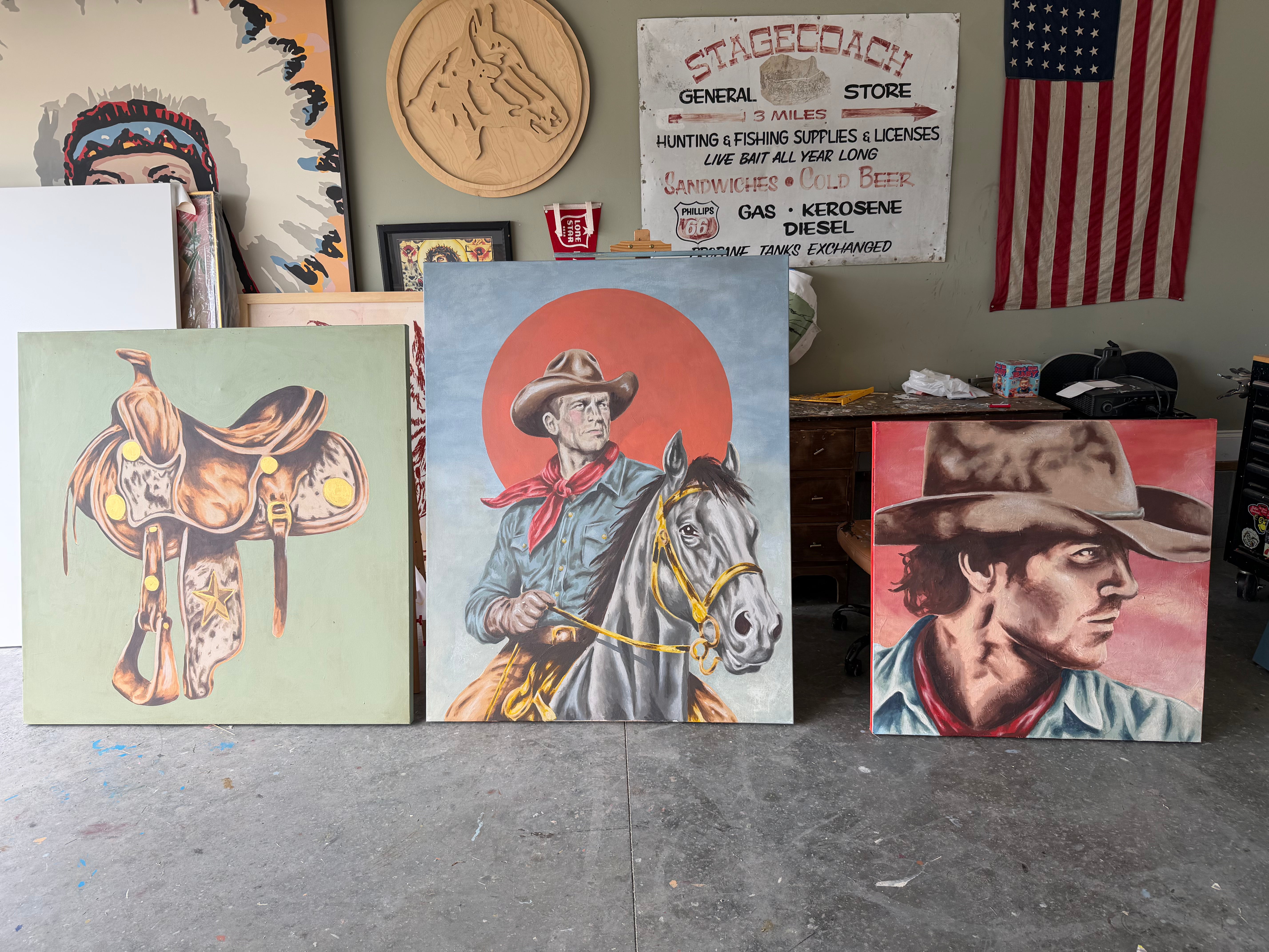 "Painting of a Cowboy" by Brandon Owen
