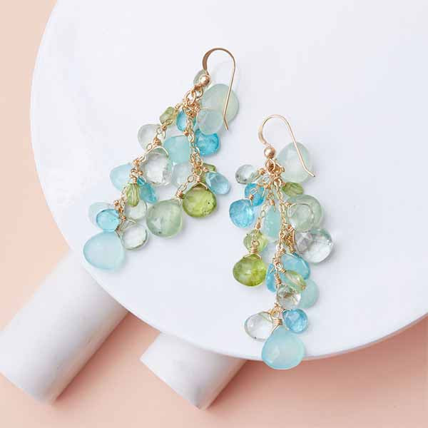 Cassie Gemstone Cascade Earring