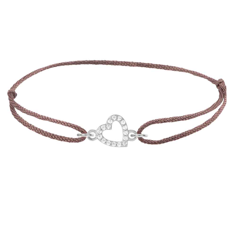 Silks Diamond Open Heart Bracelet