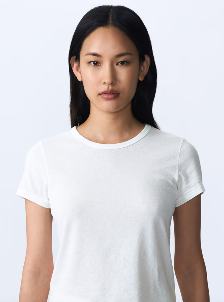 SLVRLAKE- Baby Tee- Natural White