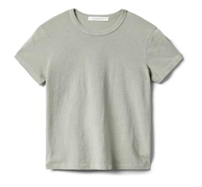 SLVRLAKE- Baby Tee- Forest Green