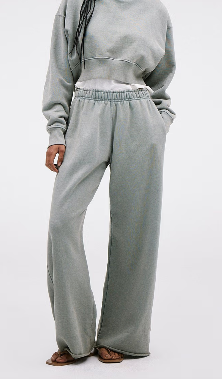 SLVRLAKE- Wide Sweat Pant- Shadow Green