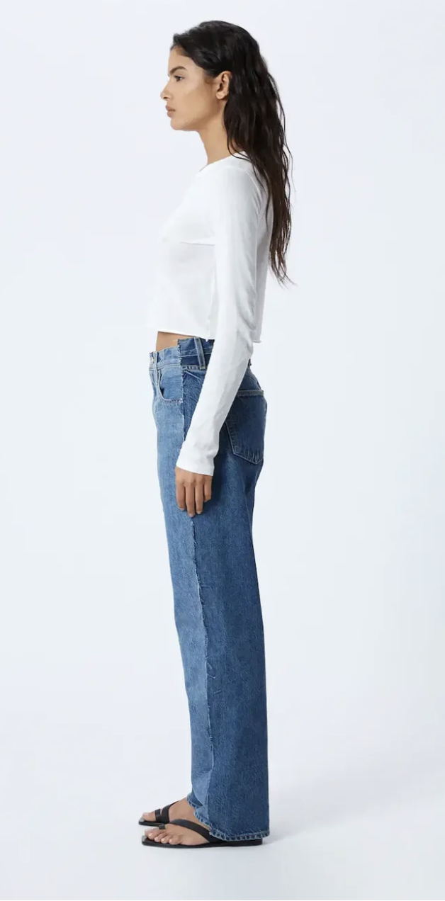SLVRLAKE- DENIM- Re-Worked Paneled London- Great Divide