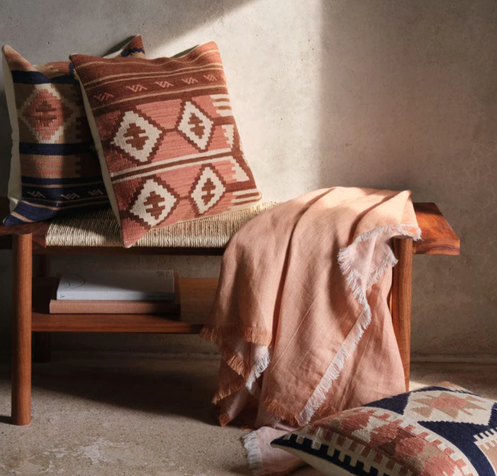 The Citizenry- Sienna-Deniz Kilim Pillow 20"x 20"