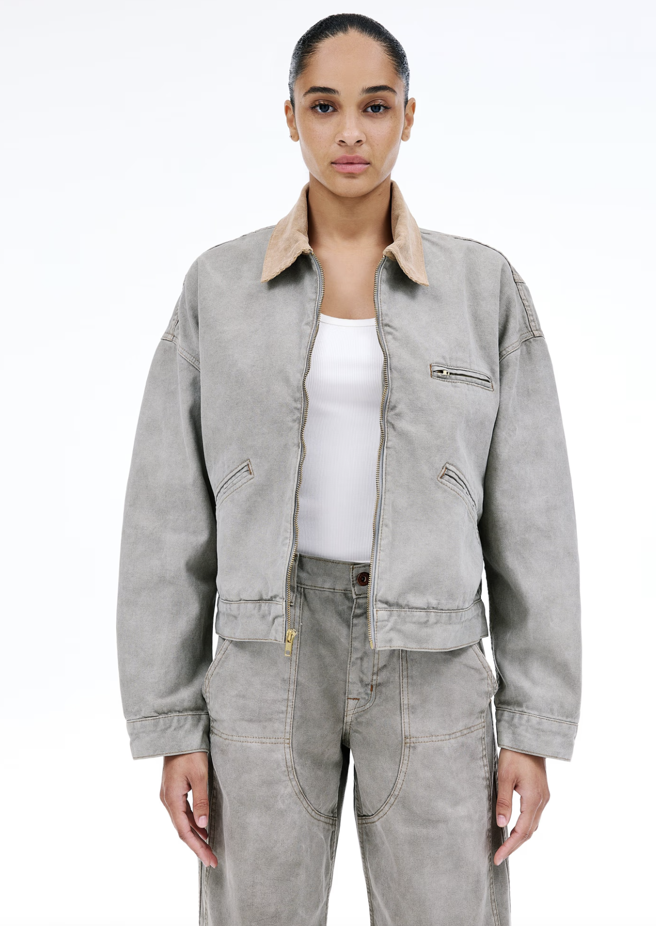 SLVRLAKE-Camden Garage Jacket- Faded Olive