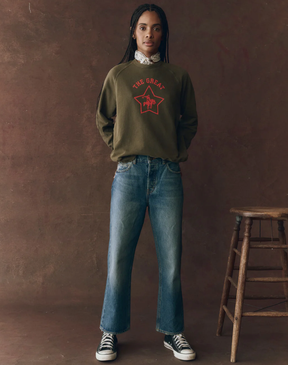 The Great. The College Sweatshirt- Rodeo Star- Dark Army